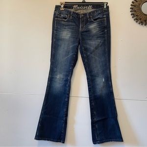 Madewell Distressed Flare Denim Jeans